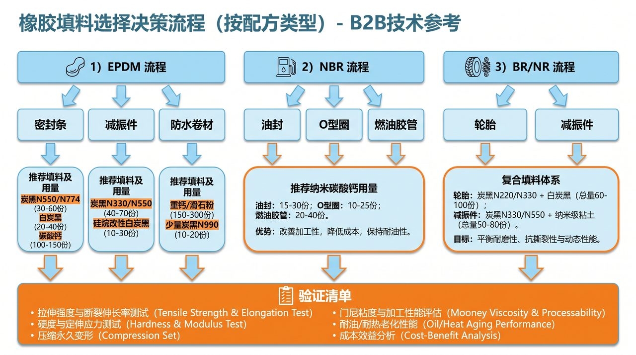 橡胶弹性体选型决策流程图