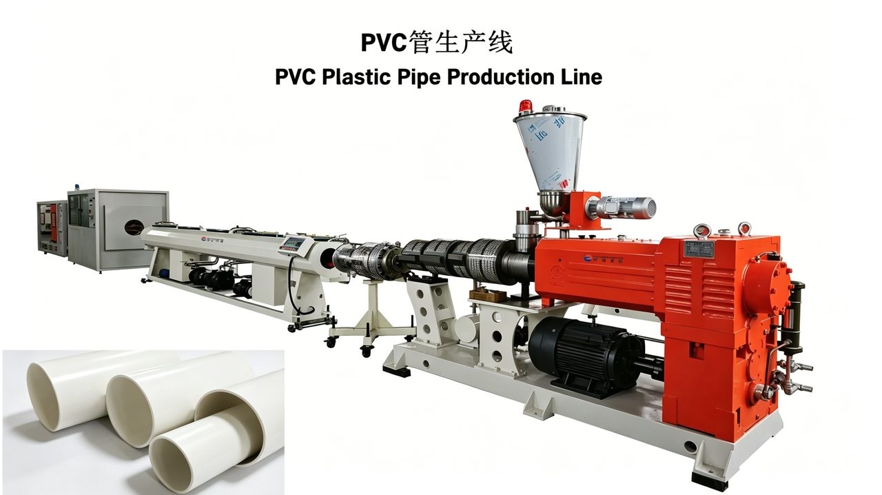 PVC管材生产线现场
