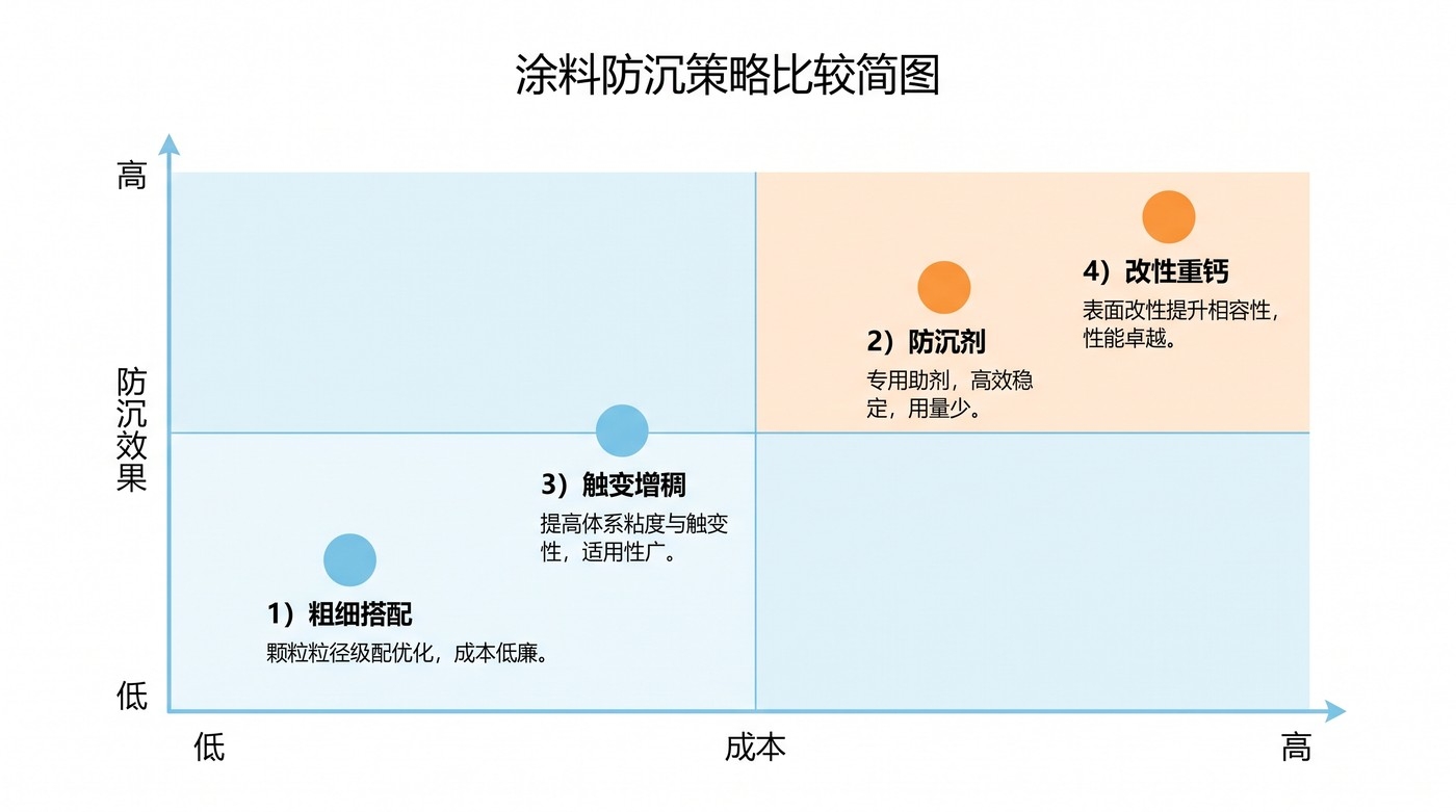 5种防沉方案的成本-效果象限图